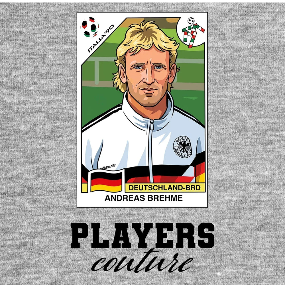 Andreas Brehme World Cup Sticker Men's Hoodie – andreas brehme grey Players Couture design
