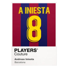 Andreas Iniesta 8 Football Shirt Frame Men's Hoodie – white close-up detail shot of the Andreas Iniesta 8 Football Players