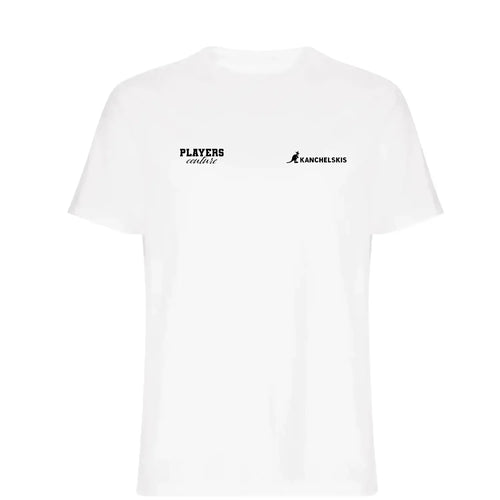 Andrei Kanchelskis t-shirt – white men's t-shirt featuring the Andrei Kanchelskis Players Couture logo