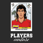 Andres Escobar World Cup Sticker Men's Hoodie – andres escobar black Players Couture design