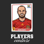 Andres Iniesta World Cup Sticker Men's Hoodie – andres iniesta black Players Couture design