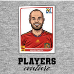 Andres Iniesta World Cup Sticker Men's Hoodie – andres iniesta grey Players Couture design