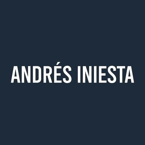 Andreas Iniesta Logo Men's T-Shirt – navy close-up detail shot of the Andreas Iniesta Players Couture logo design