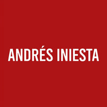 Andreas Iniesta Logo Men's T-Shirt – red close-up detail shot of the Andreas Iniesta Players Couture logo design