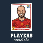 Andres Iniesta World Cup Sticker Men's Hoodie – andres iniesta navy Players Couture design