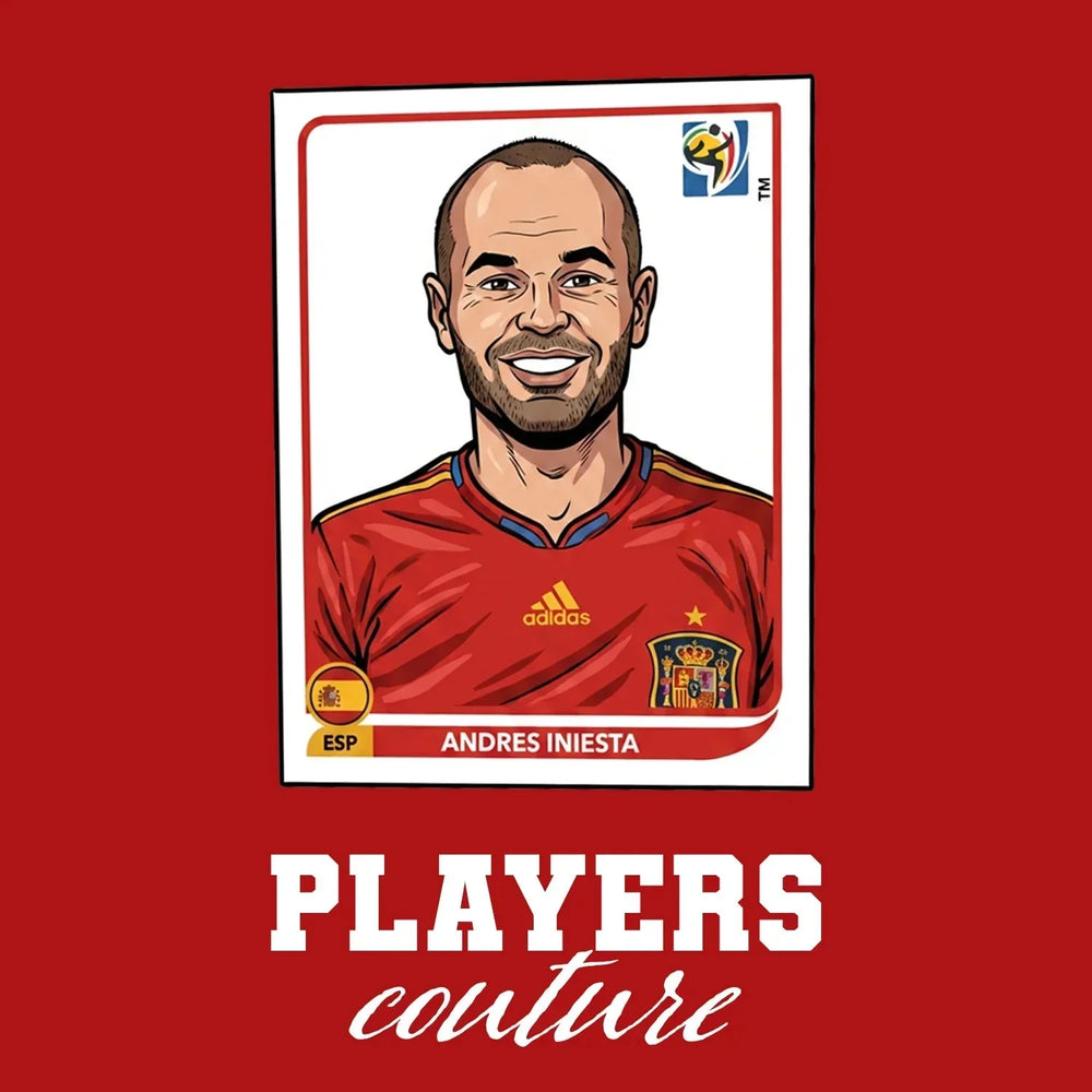 Andres Iniesta World Cup Sticker Men's Hoodie – andres iniesta red Players Couture design