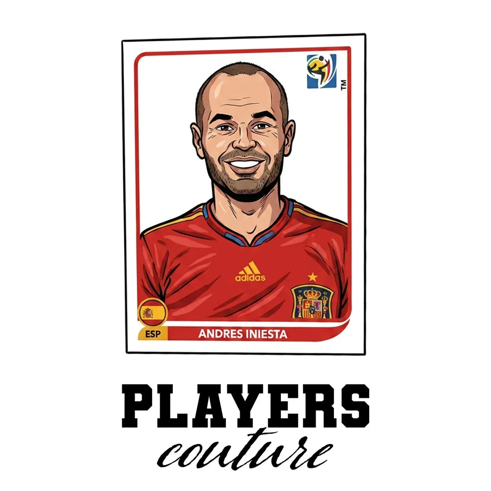 Andres Iniesta World Cup Sticker Men's Hoodie – andres iniesta white Players Couture design