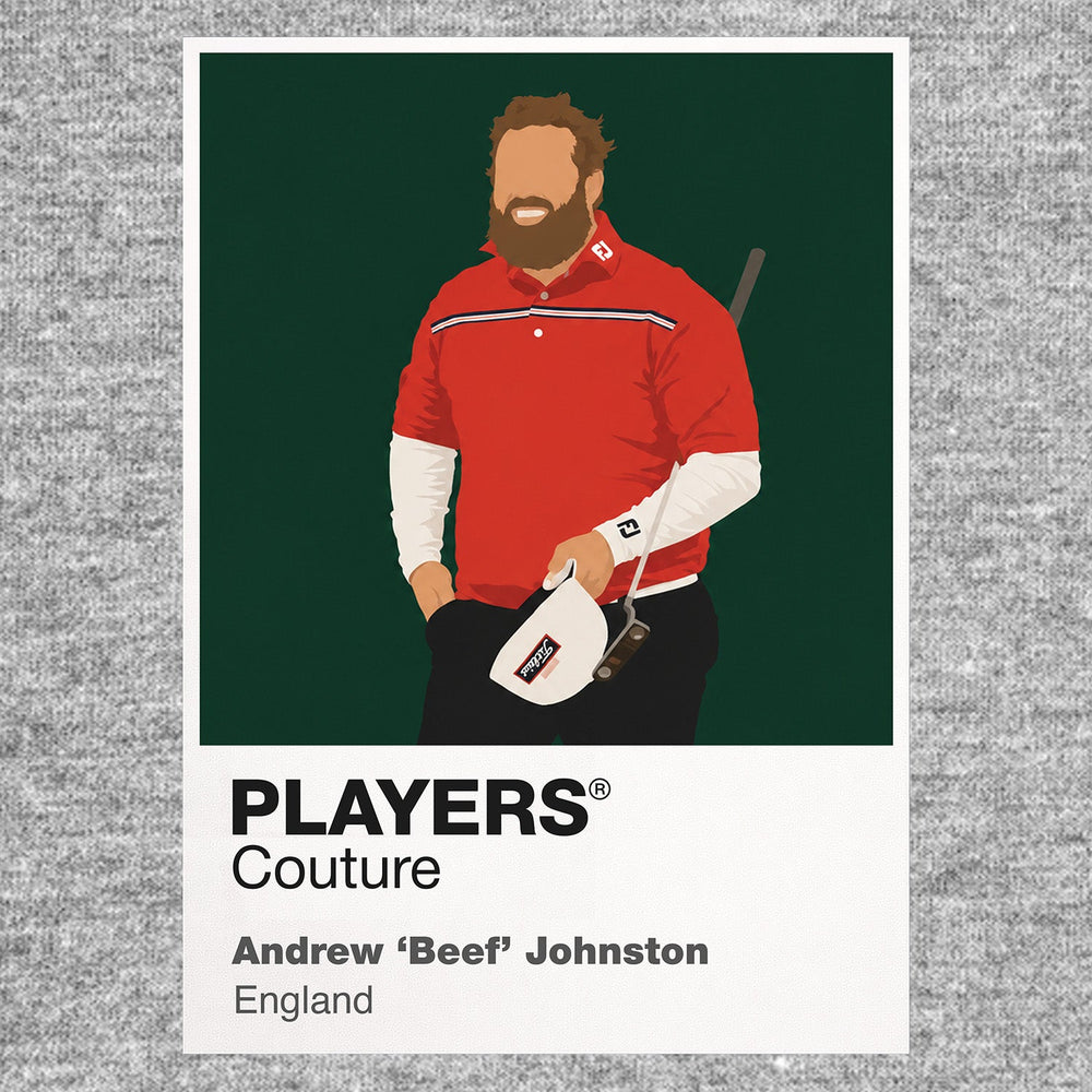 Andrew Beef Johnson Golf Icon Frame Men's Polo Shirt