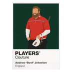 Andrew Beef Johnson Golf Icon Frame Men's Polo Shirt