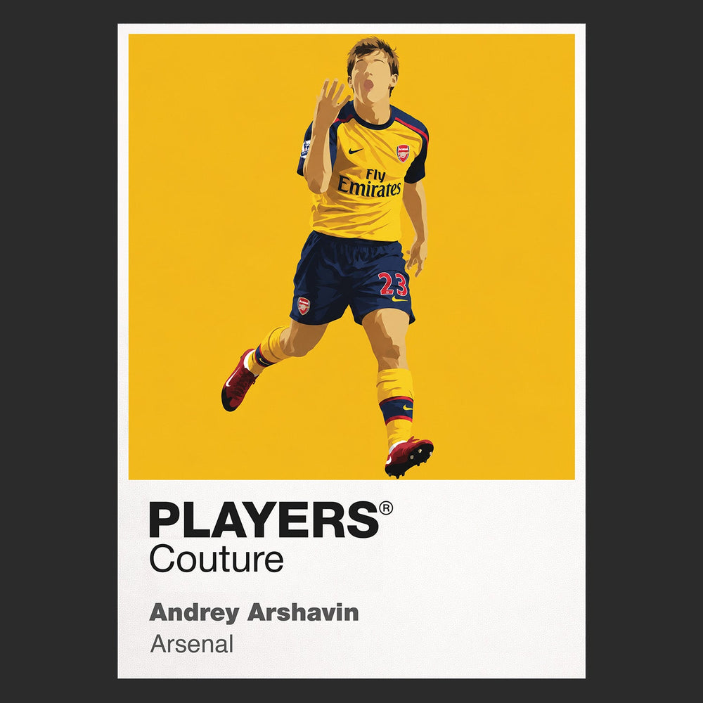 Andrey Arshavin Arsenal black Icon Frame artwork detail
