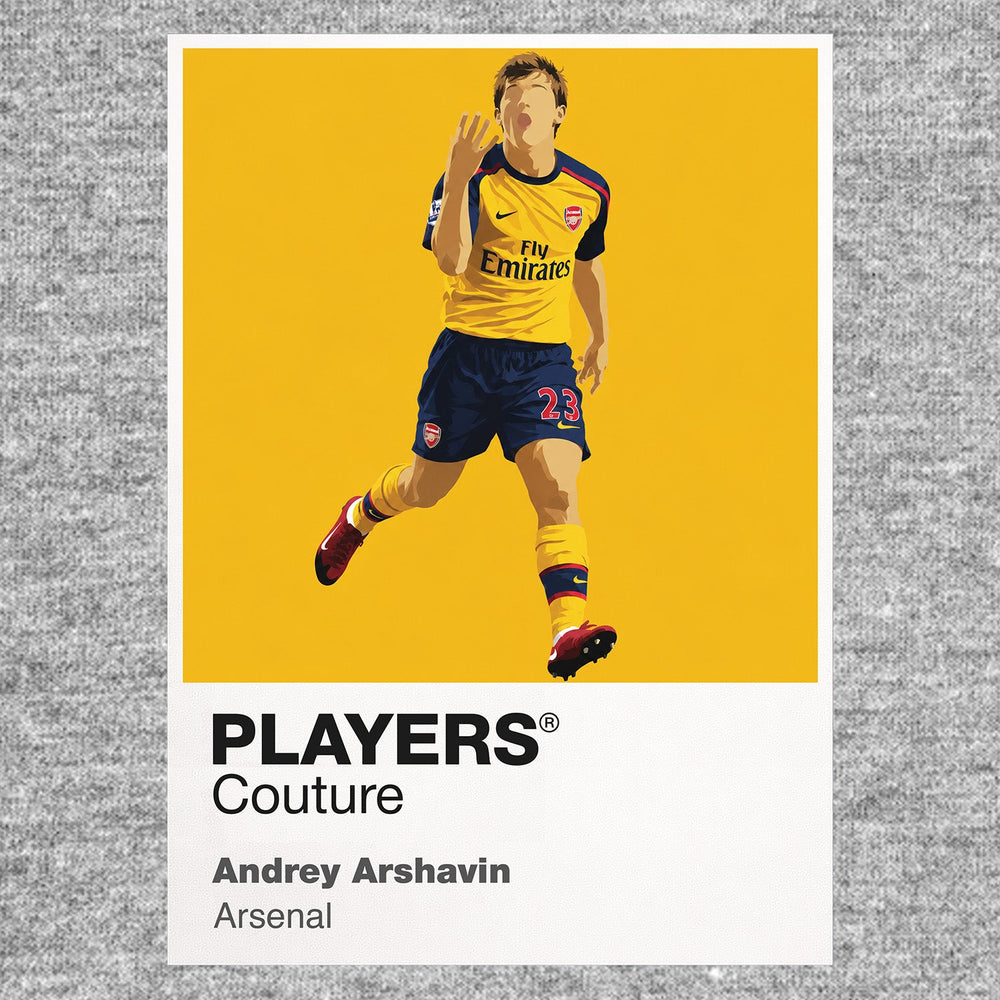 Andrey Arshavin Arsenal grey Icon Frame artwork detail