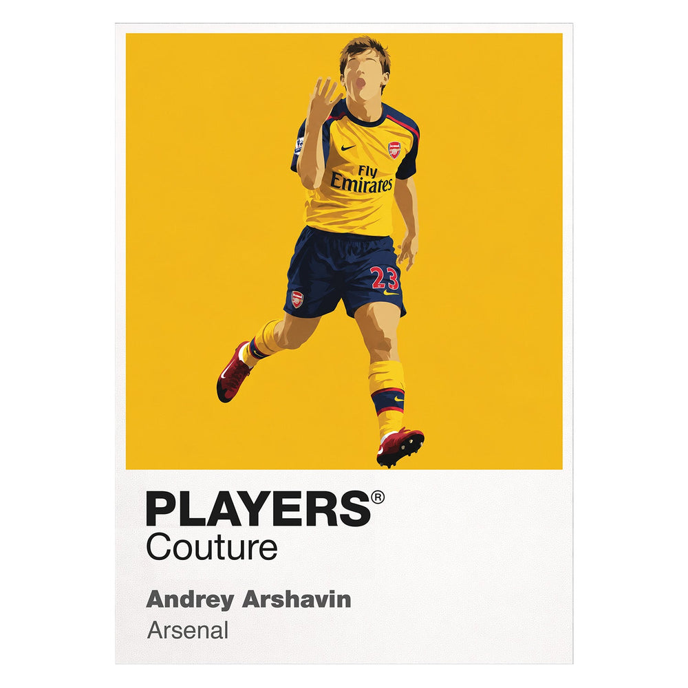 Andrey Arshavin Arsenal white Icon Frame artwork detail