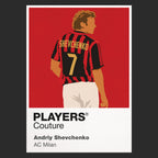 Andriy Shevchenko AC Milan Icon Frame — Black