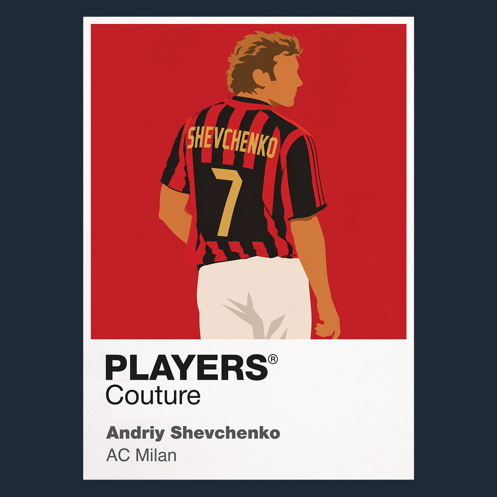 Andriy Shevchenko AC Milan Icon Frame — Navy