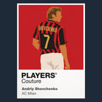 Andriy Shevchenko AC Milan Icon Frame — Navy