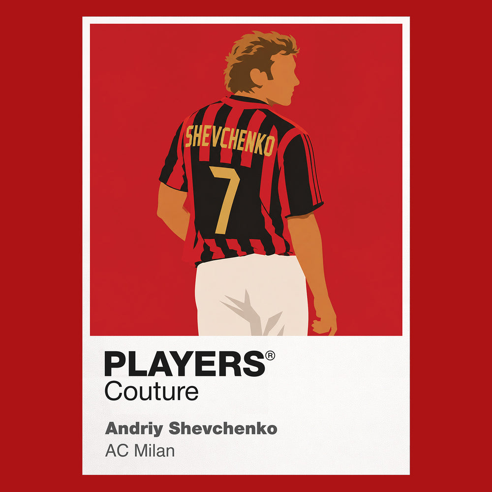 Andriy Shevchenko AC Milan Icon Frame — Red