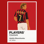 Andriy Shevchenko AC Milan Icon Frame — Red