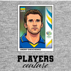 Andriy Shevchenko World Cup Sticker Men's Hoodie – andriy shevchenko grey Players Couture design