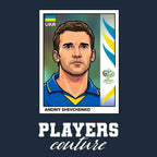 Andriy Shevchenko World Cup Sticker Kids Hoodie – andriy shevchenko navy Players Couture design