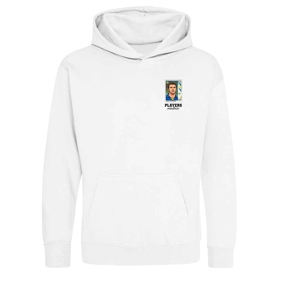 Andriy Shevchenko World Cup Sticker Kids Hoodie – andriy shevchenko sticker kids white hoodie Players Couture design