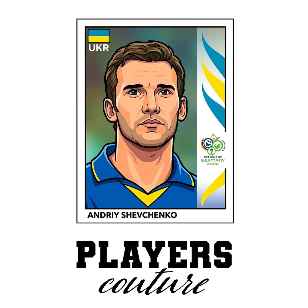 Andriy Shevchenko World Cup Sticker Kids Hoodie – andriy shevchenko white Players Couture design