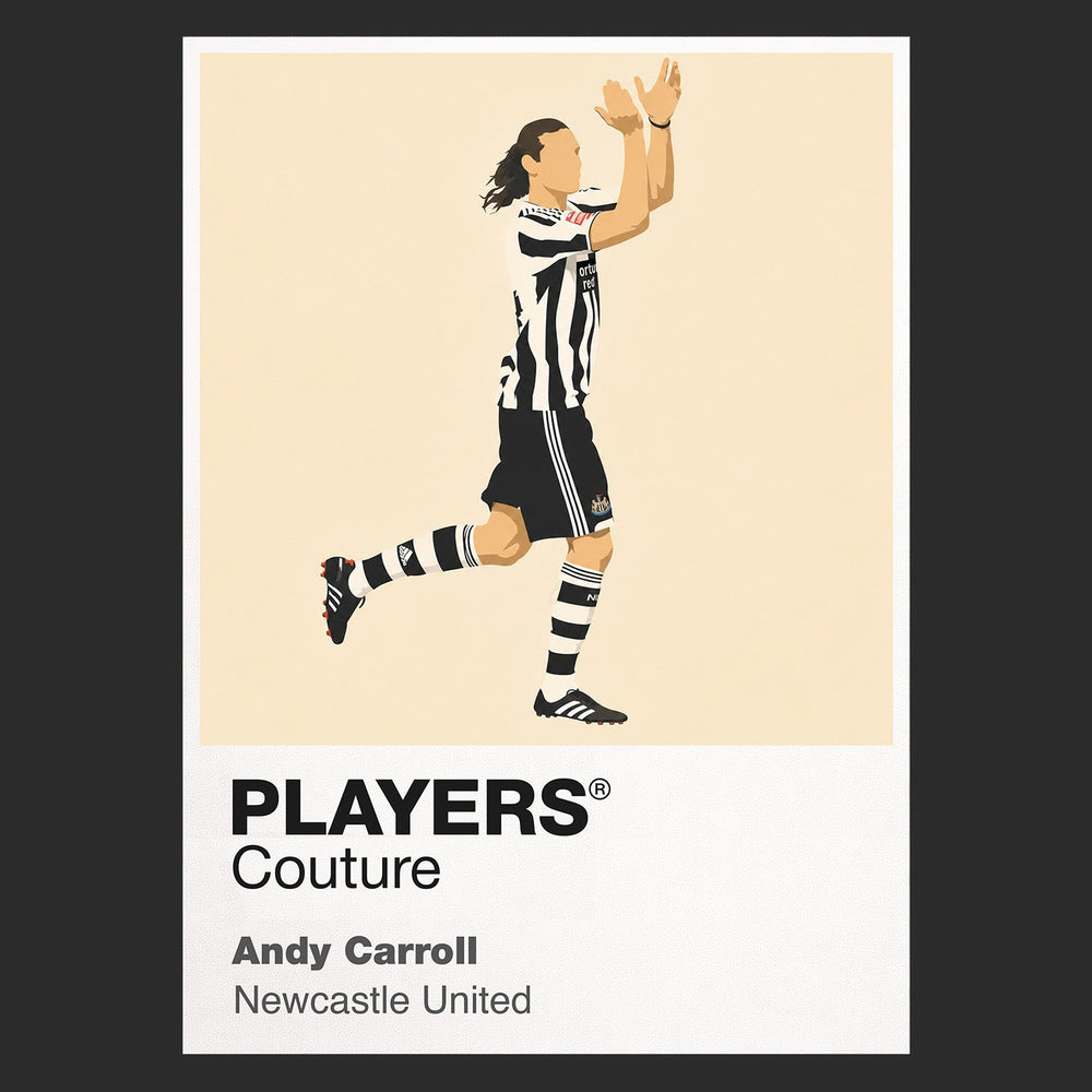 Andy Carroll Newcastle United black Icon Frame artwork detail