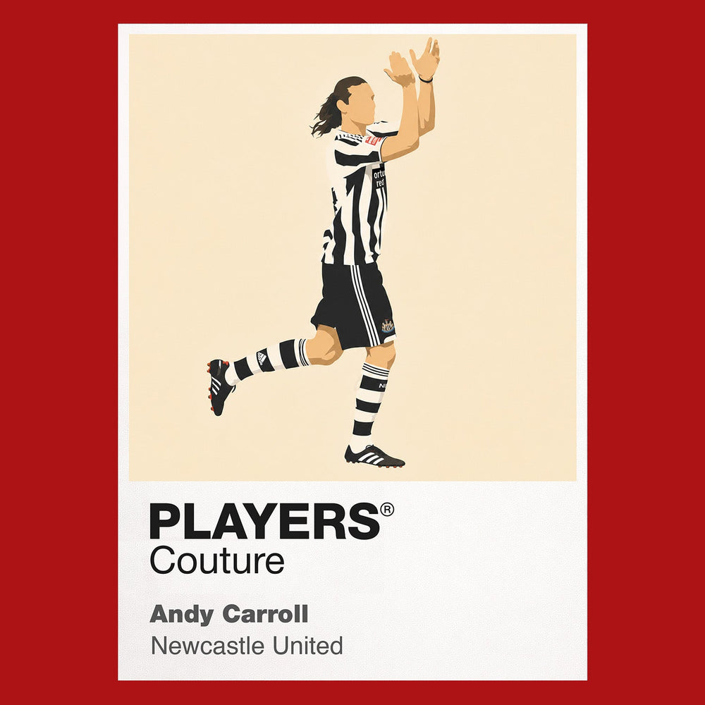 Andy Carroll Newcastle United red Icon Frame artwork detail