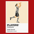 Andy Carroll Newcastle United red Icon Frame artwork detail
