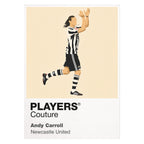 Andy Carroll Newcastle United white Icon Frame artwork detail