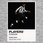 Andy Cole Newcastle United Men's T-Shirt - Grey