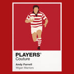 Andy Farrell Wigan Warriors rugby league hoodie red