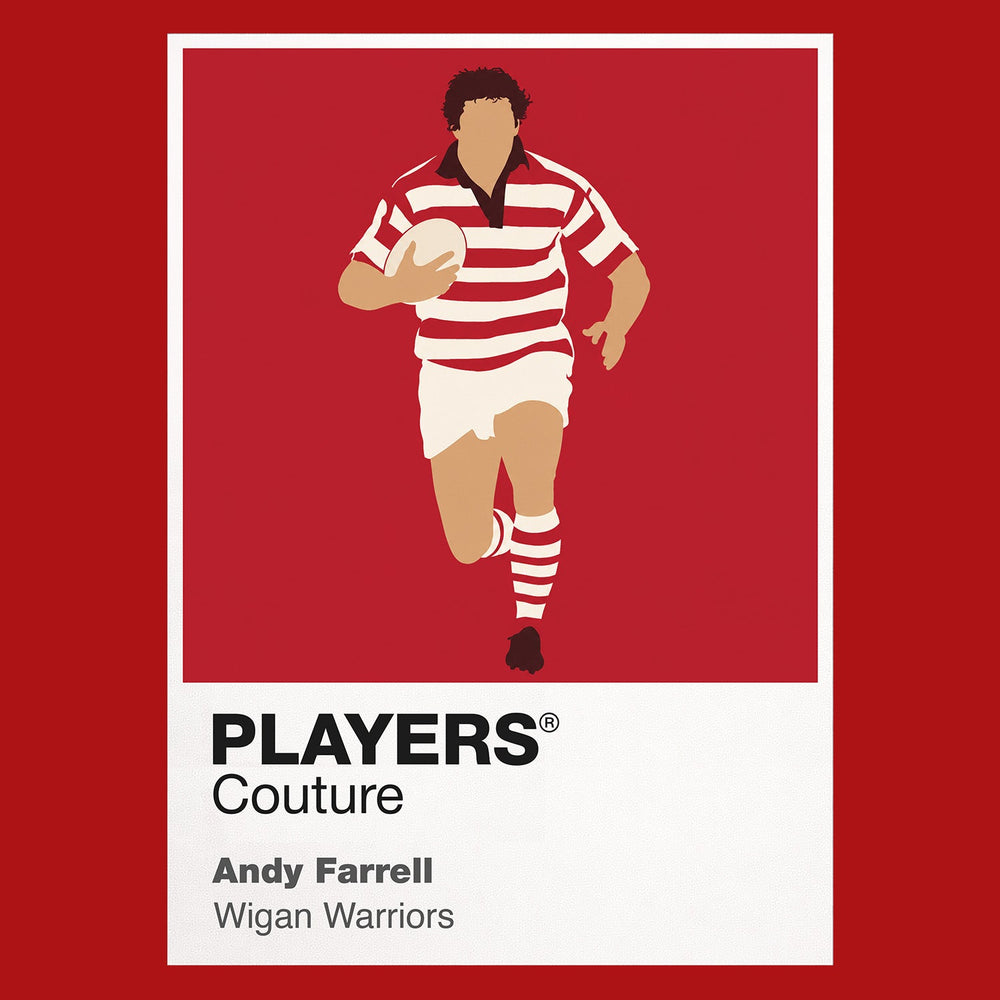 Andy Farrell Wigan Warriors rugby league T-shirt red