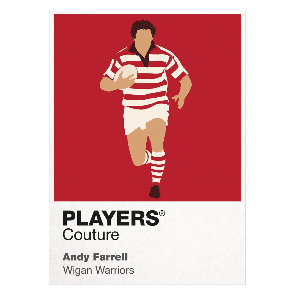 Andy Farrell Wigan Warriors rugby league T-shirt white