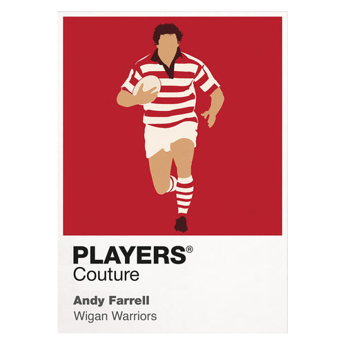 Andy Farrell Wigan Warriors rugby league T-shirt white