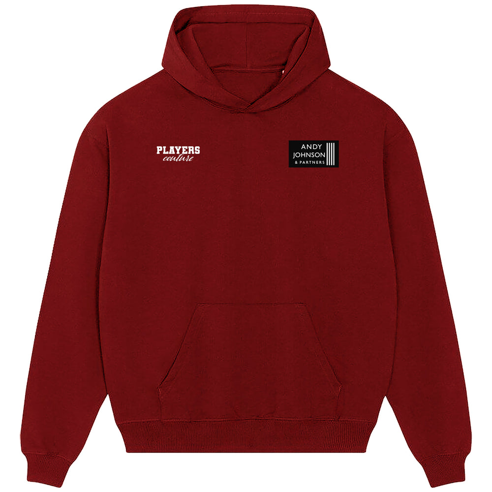 Andy Johnson Logo Players Couture Men's Casual Hoodie Red