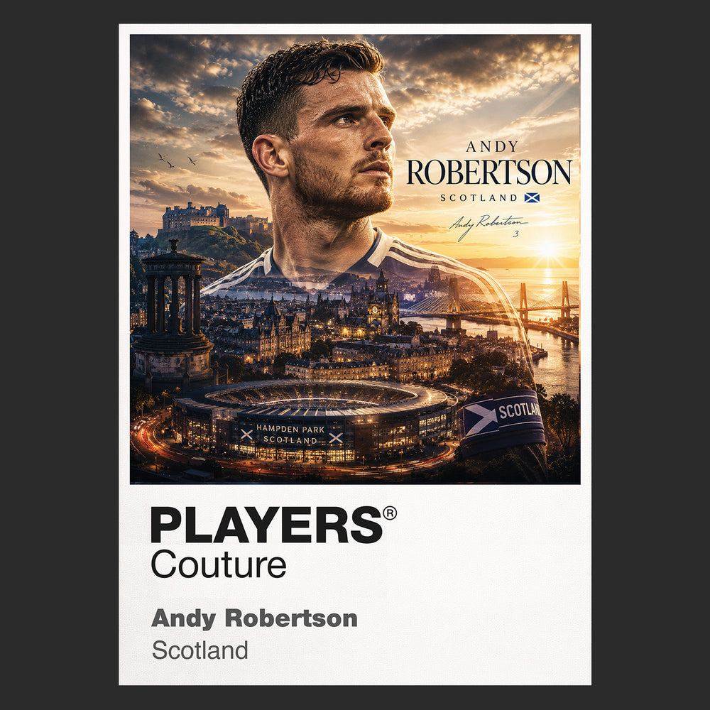 Andy Robertson Scotland Atlas Frame artwork by Players Couture