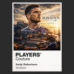 Andy Robertson Scotland Atlas Frame artwork by Players Couture
