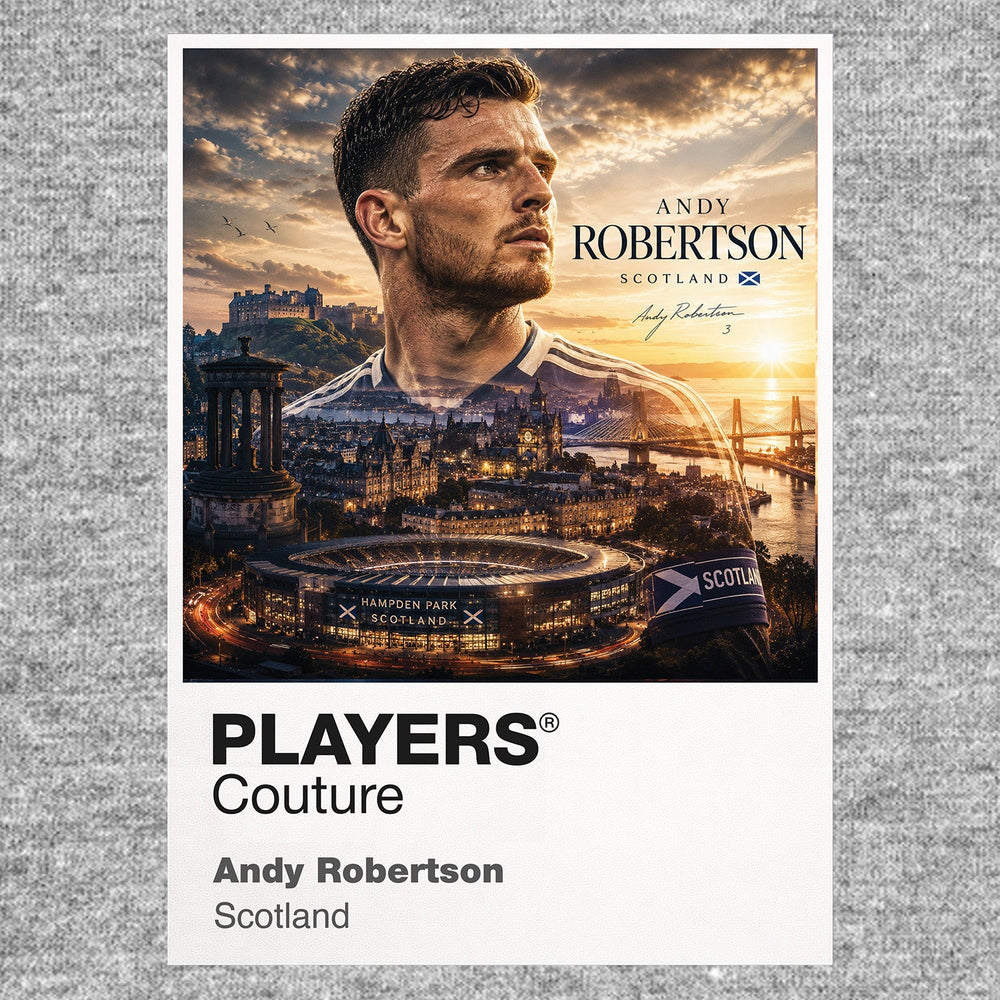 Andy Robertson Scotland Atlas Frame artwork by Players Couture