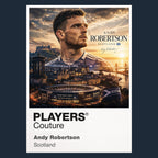 Andy Robertson Scotland Atlas Frame artwork by Players Couture