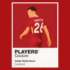 Andy Robertson Liverpool Icon Frame Kids Hoodie — Red Artwork