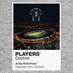 Andy Robertson Scotland Icons in Lights Frame artwork in grey