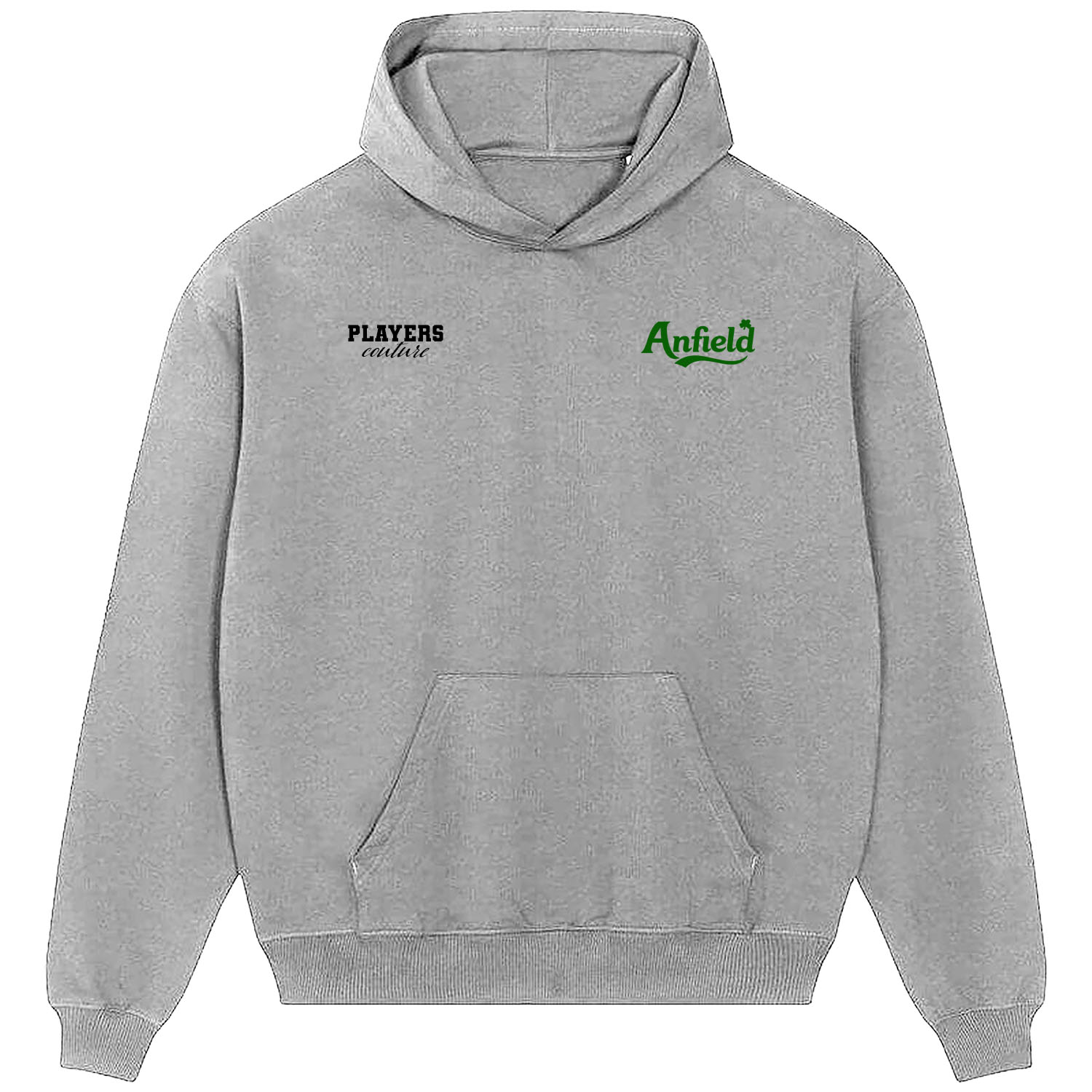 Anfield Logo Players Couture Men's Casual Hoodie Gray