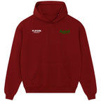 Anfield hoodie – red men's hoodie featuring the Anfield Players Couture logo