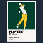 Angel Ayora Golf Icon Frame Men's Polo Shirt