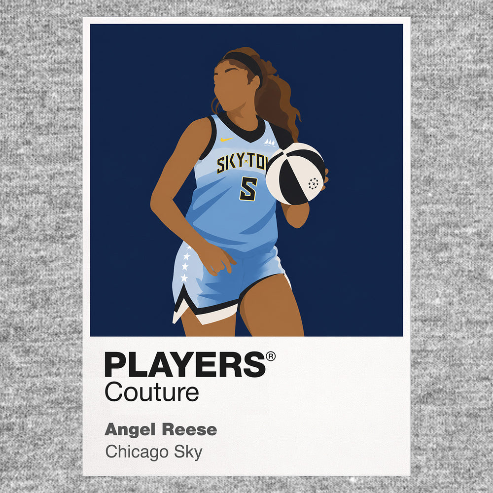 Angel Reese Chicago Sky Basketball Icon Frame Men's Hoodie