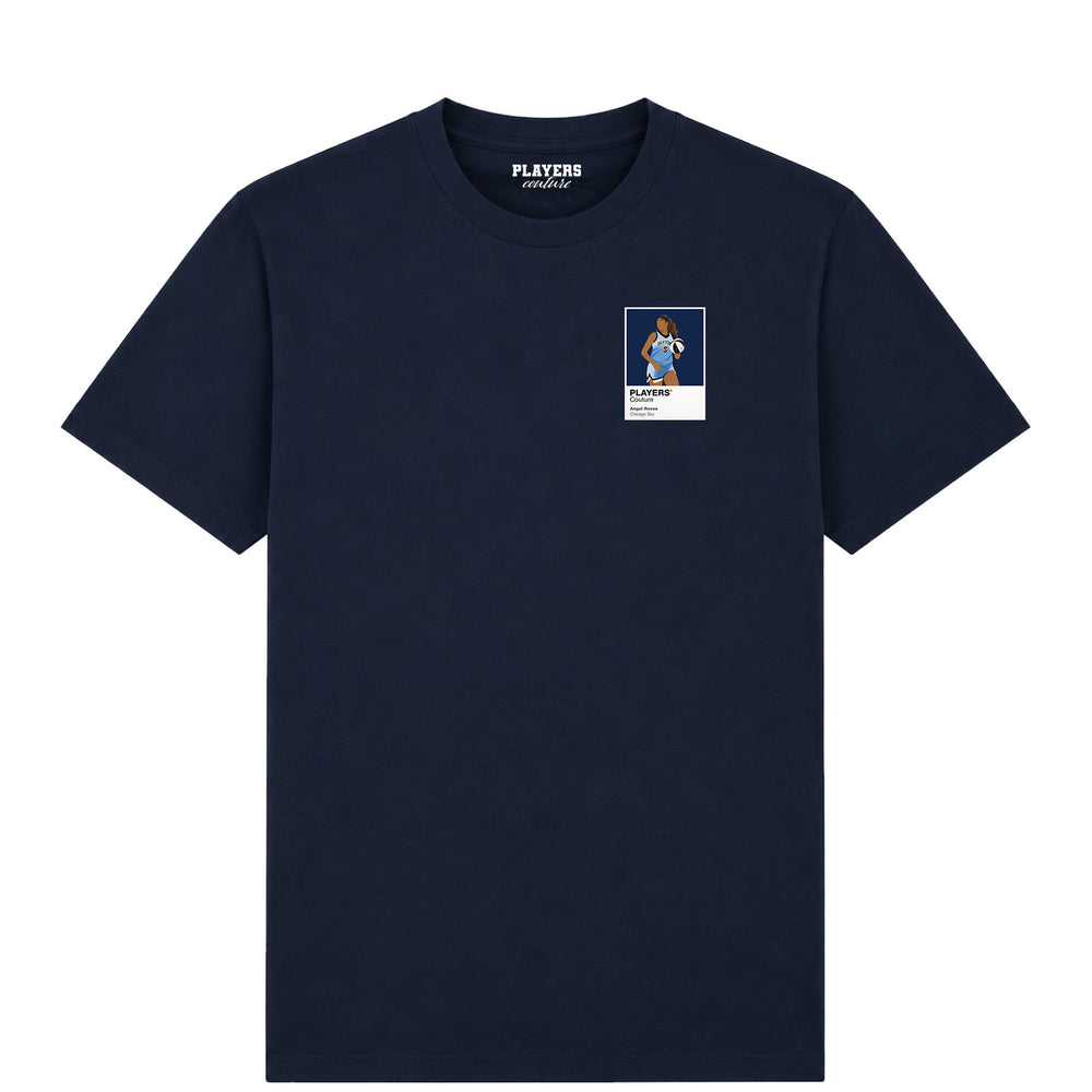 Angel Reese Chicago Sky Basketball Icon Frame Men's T-Shirt