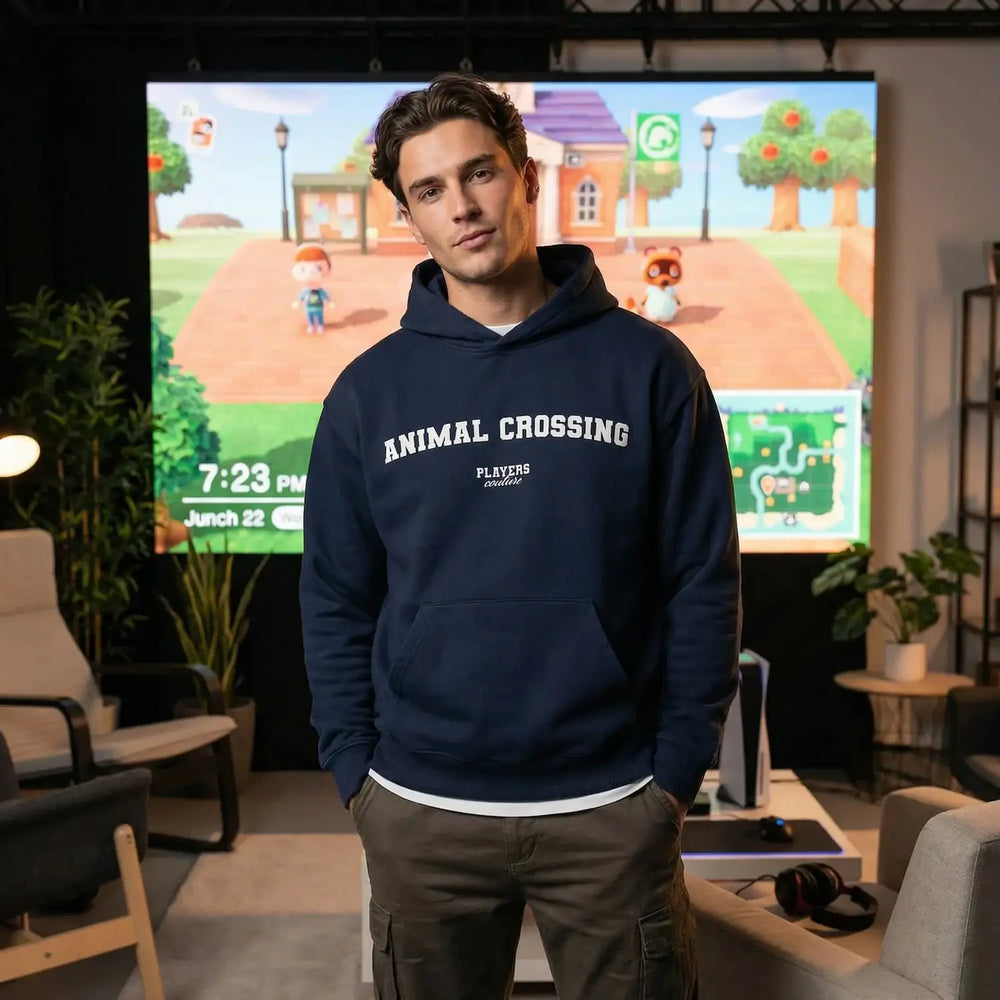 Animal Crossing Players Couture Men's Casual Hoodie - Navy / S | Gaming, Hoodies, Men's, Name Collection