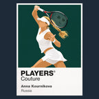 Anna Kournikova Tennis Icon Frame Men's Hoodie