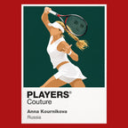 Anna Kournikova Tennis Icon Frame Men's Hoodie