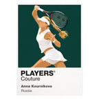 Anna Kournikova Tennis Icon Frame Men's Hoodie